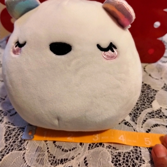 ✓Squishmallow 5” Sertina Polar Bear Claire's Exclusive Rainbow Ears - Picture 7 of 14